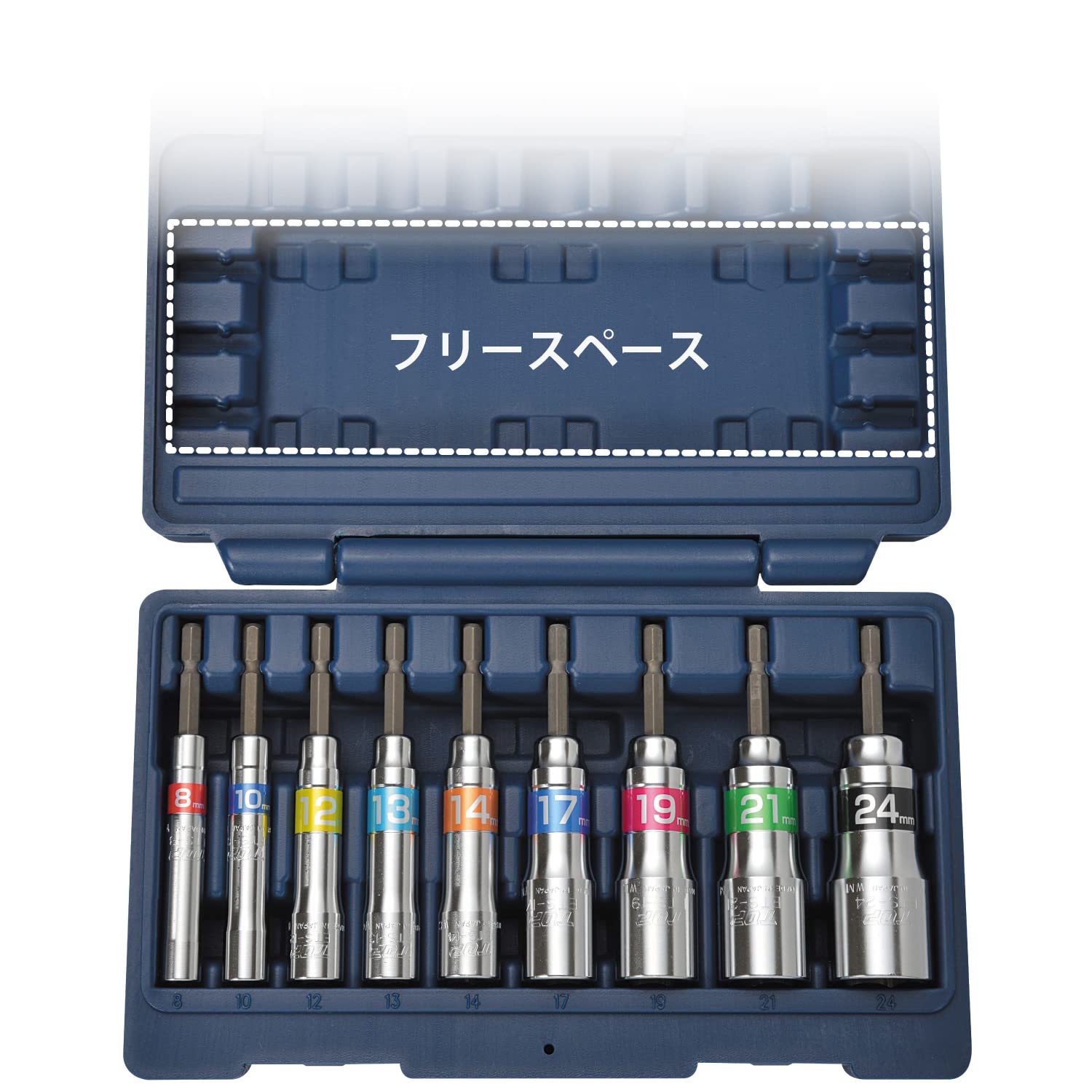 Amazon | トップ工業 (TOP) 電動ドリル用 強軸 ソケットセット 40V 36V