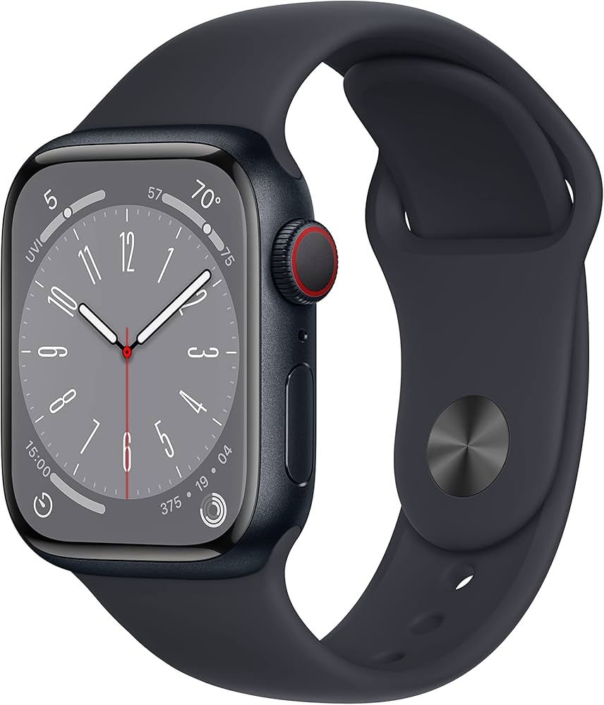 Apple Watch Series 8 [GPS + Cellular, 41mm] - Midnight Aluminum