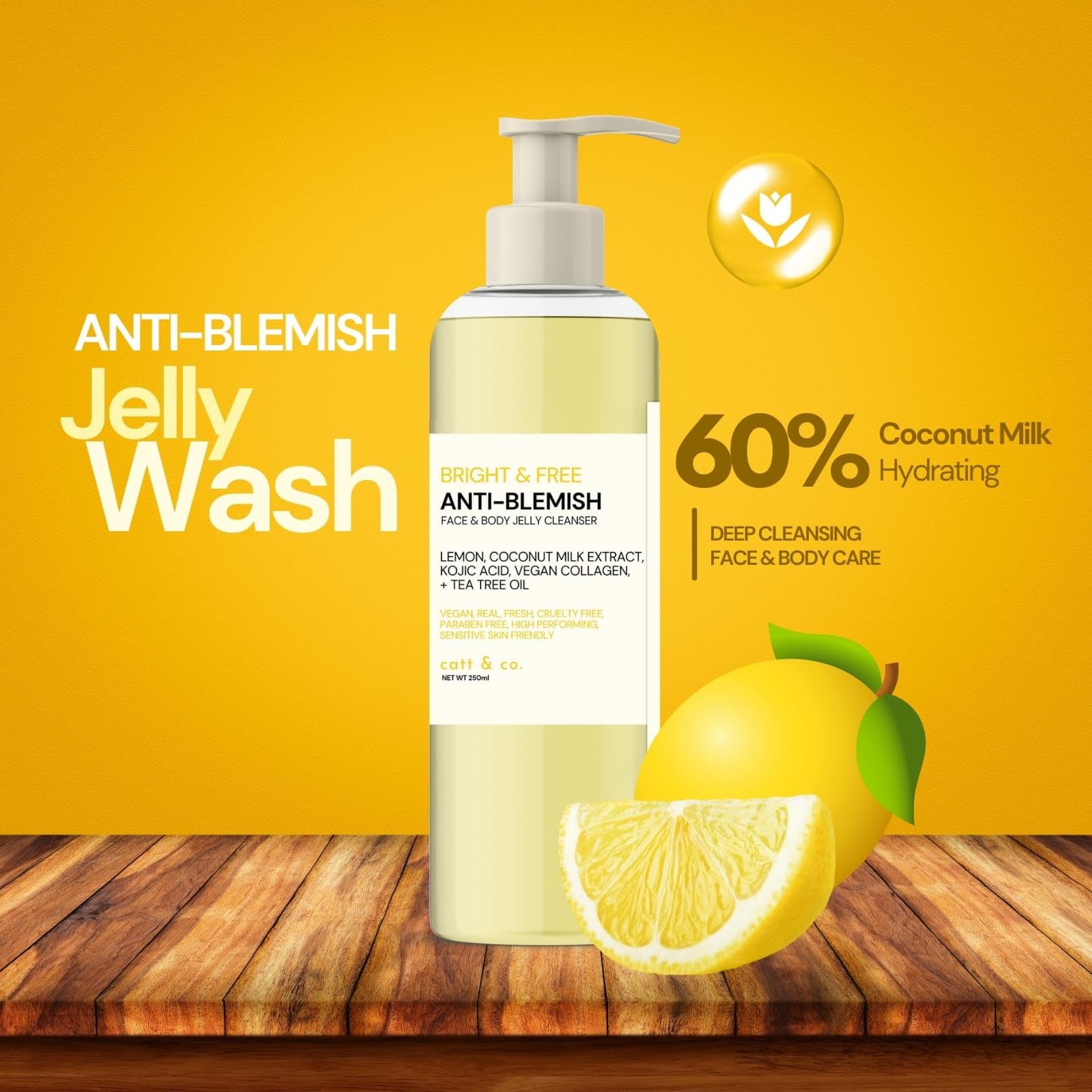 Amazon.com: Catt & co. Bright and Free ANTI- BLEMISH FACE & BODY