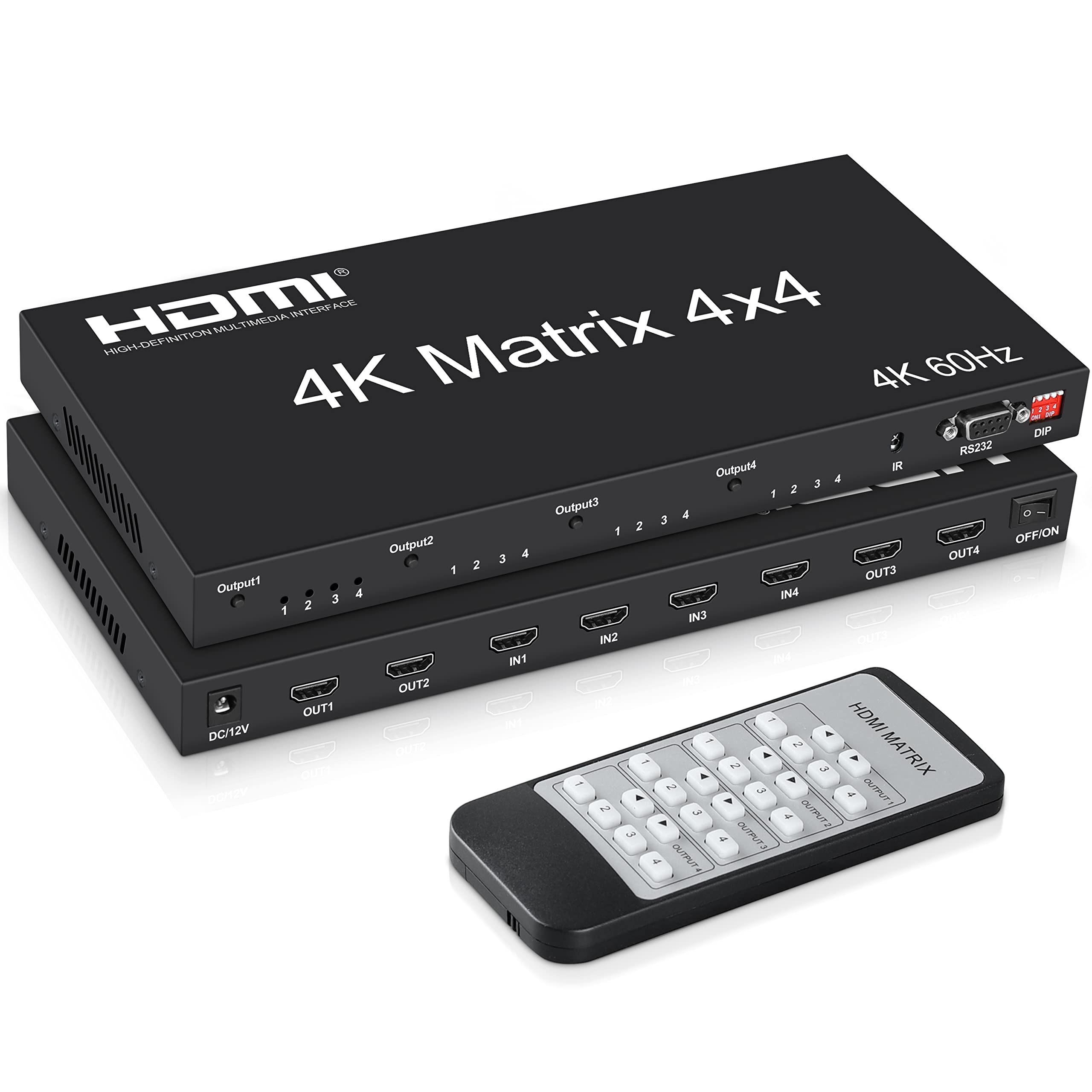 Amazon.com: 4K@60Hz HDMI Matrix Switch 4x4, avedio links HDMI