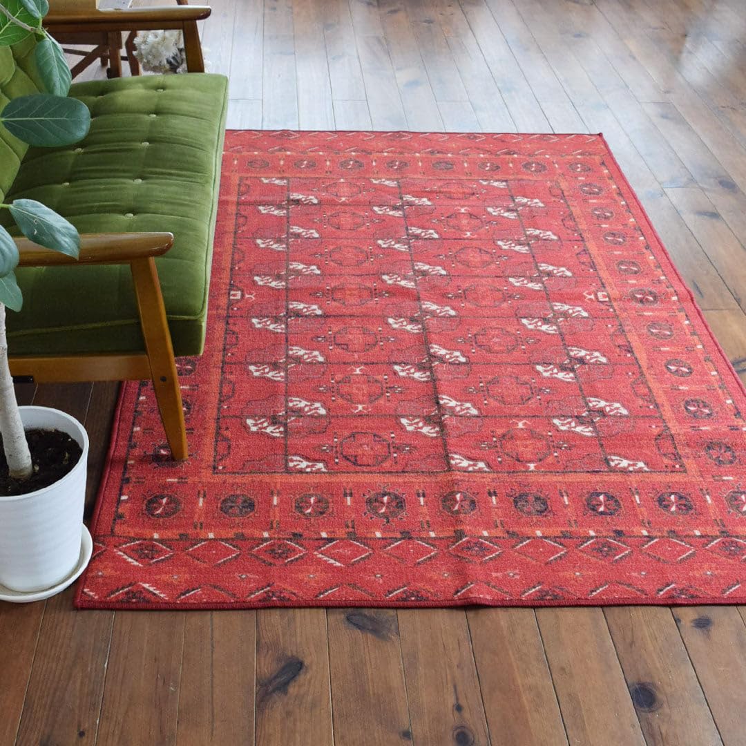 Amazon｜TOCO LIFE ヴィンテージ風ラグ TOCORU Series アフガンTEKKE