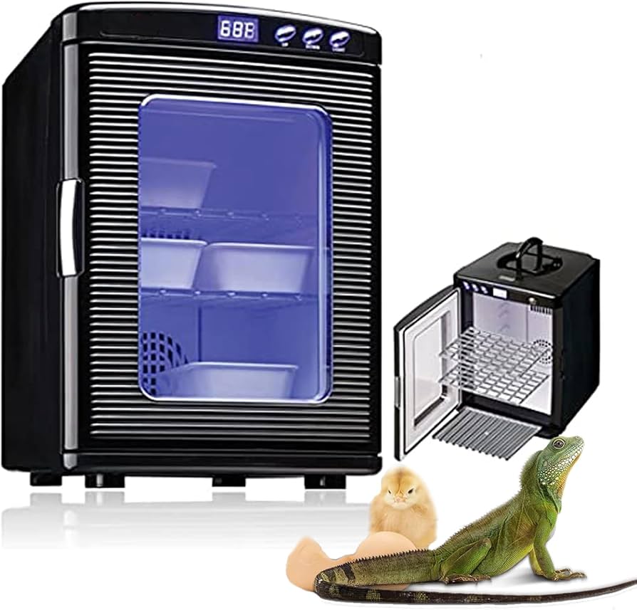 Amazon.co.jp: 爬虫類インキュベーター 25L 自動孵卵器 30-40枚入卵OK