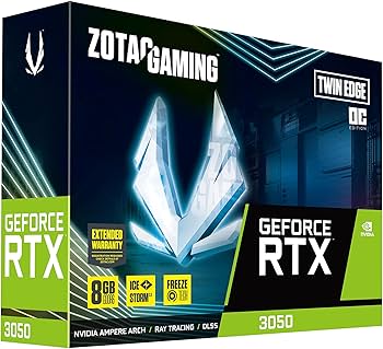Amazon.com: ZOTAC Gaming GeForce RTX 3050 Twin Edge OC 8GB GDDR6