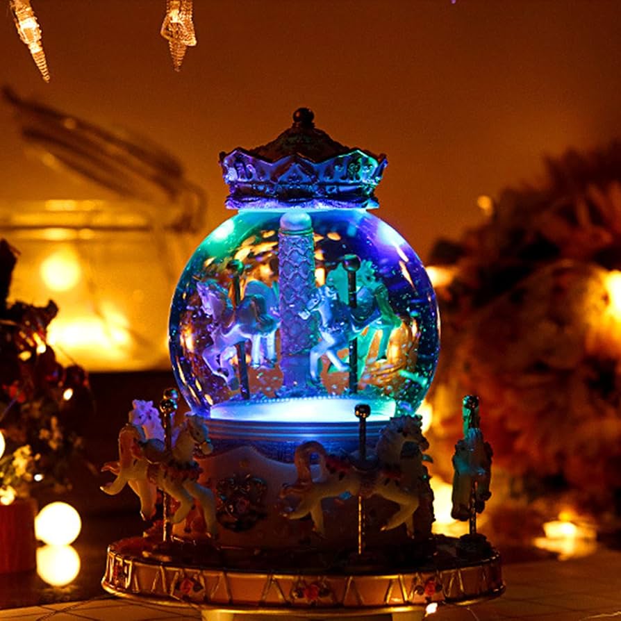 Amazon | オルゴール 回転木馬 インテリア シミュレーション おしゃれ