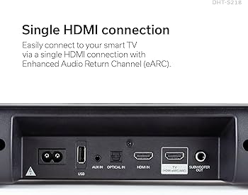 Amazon.com: Denon DHT-S218 Sound Bar (Black), 2.1-Channel, 3D