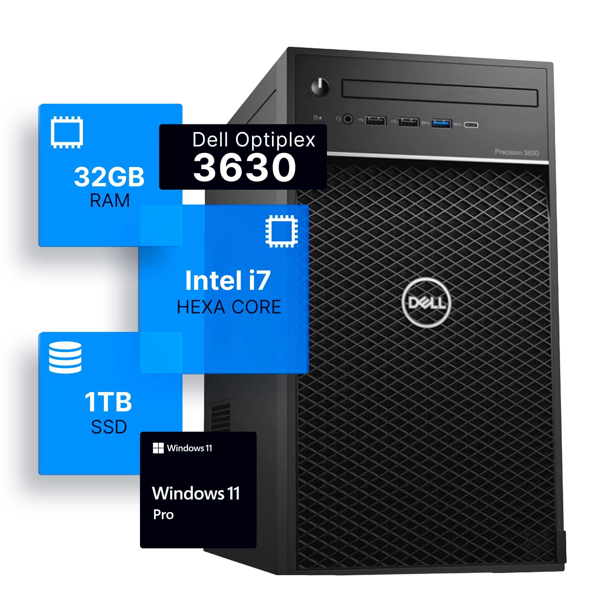 Amazon.com: Dell Precision 3630 Tower Desktop Computer | Intel i7