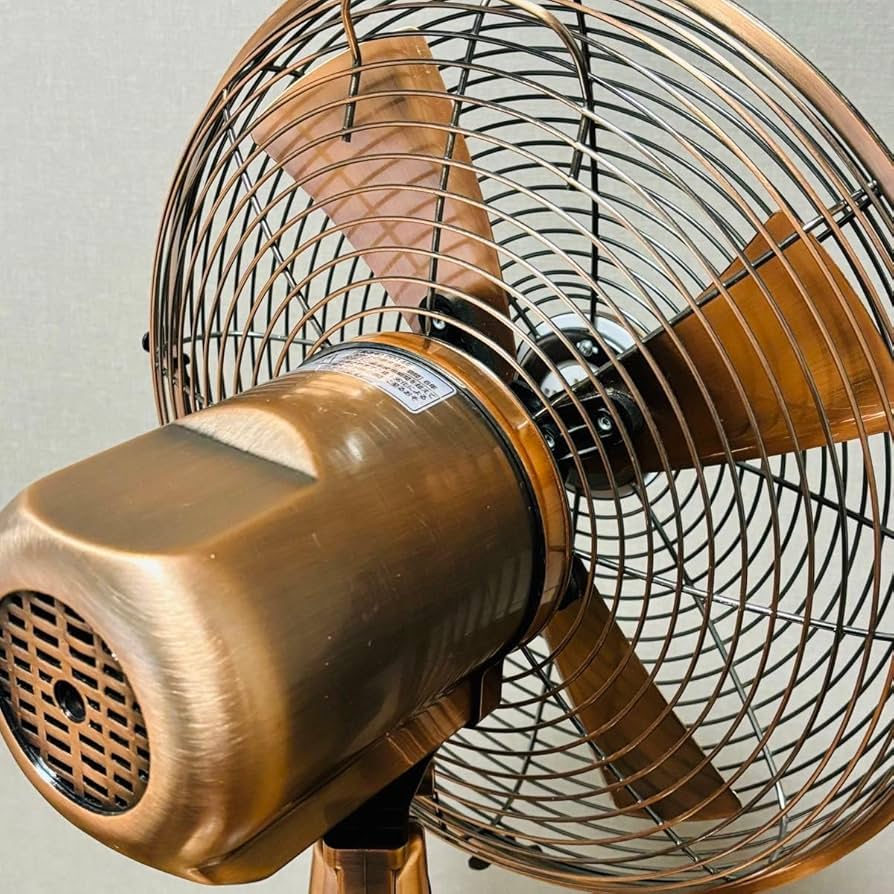 Amazon.co.jp: アンティーク メタル扇風機 コッパーカラー
