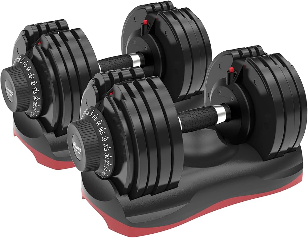 Amazon | ATIVAFIT 可変式ダンベル 5kg-30kg 2点セット 12段階調節