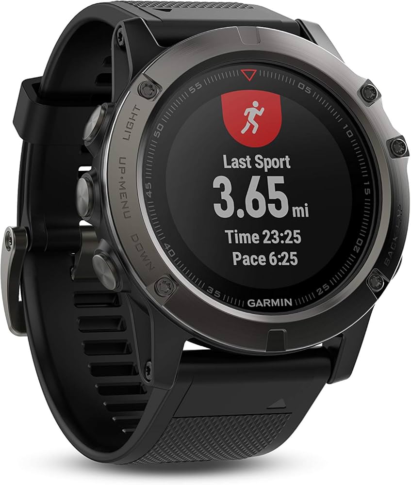 Amazon.com: Garmin Fenix 5X Sapphire - Slate Gray with Black Band