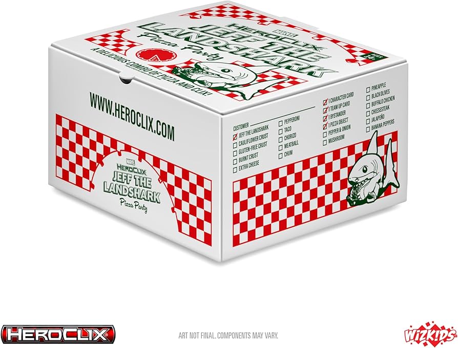 Amazon.com: Marvel HeroClix: Deadpool Weapon X Jeff's Pizza Party