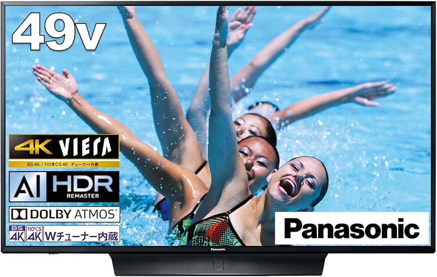 Amazon.co.jp: Panasonic TH-49HX850 49V Type, 4K Double Tuner Built