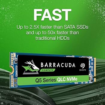 Amazon.com: Seagate Barracuda Q5 1TB Internal SSD - M.2 NVMe PCIe