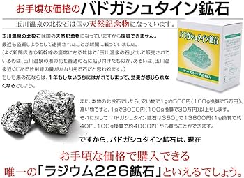 Amazon.co.jp: バドガシュタイン鉱石 700g 玉川温泉 北投石 ラジウム