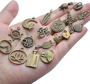 Amazon | ヴィンテージチャームバルク、100個アンティークブロンズ