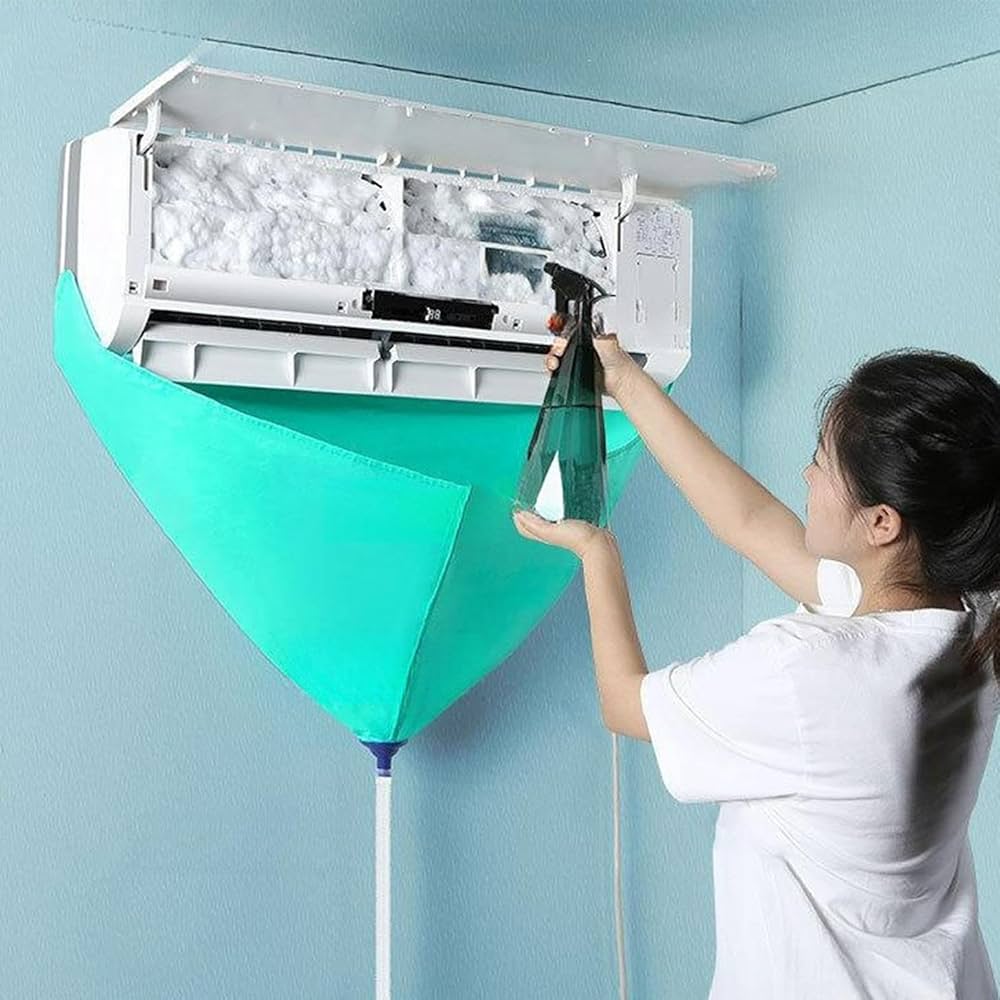 Amazon.co.jp: 分割式エアコンクリーニングカバー エアコンカバー
