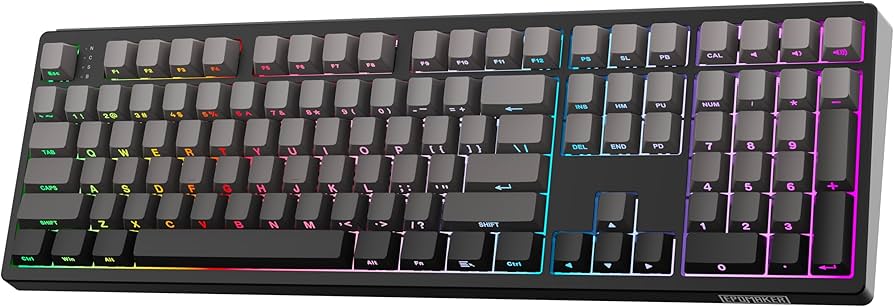 Amazon.com: EPOMAKER TH108 Full Size Mechanical Keyboard, Wireless