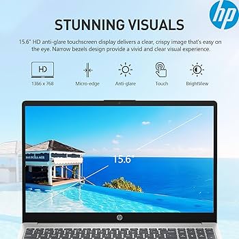 Amazon.com: HP 15.6 Laptop Touchscreen Computer, Touch Screen