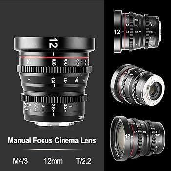 Amazon | Meike 12 mm T 2.2大口径マニュアル映画シネマレンズマイクロ