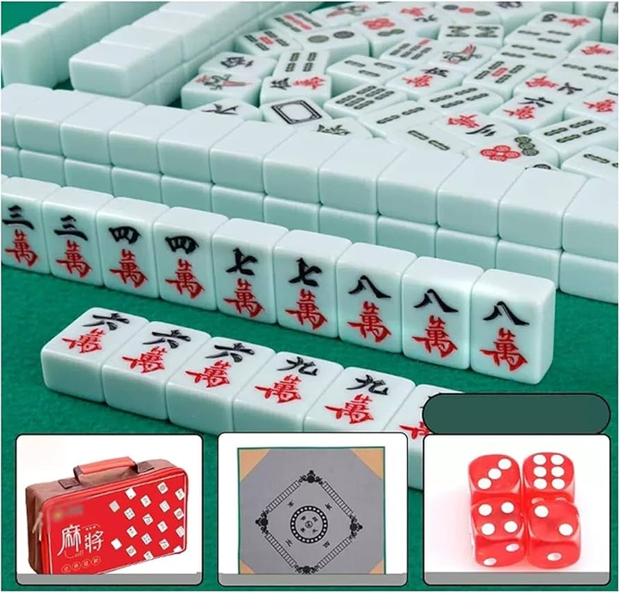 Amazon.co.jp: 麻雀牌 中国 麻雀 マージャンパイ ートルポータブル寮