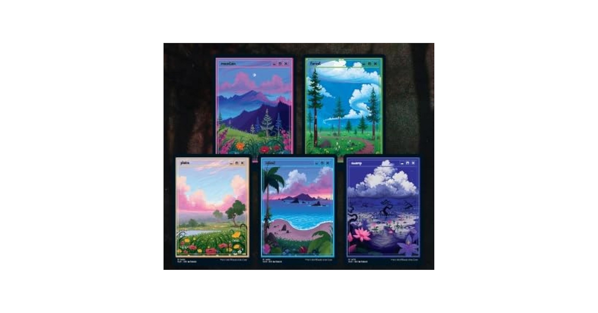 MTG PixelLands_v02.jpg1箱 MTG Secret Lair PixelLands_v02.jpg Foil