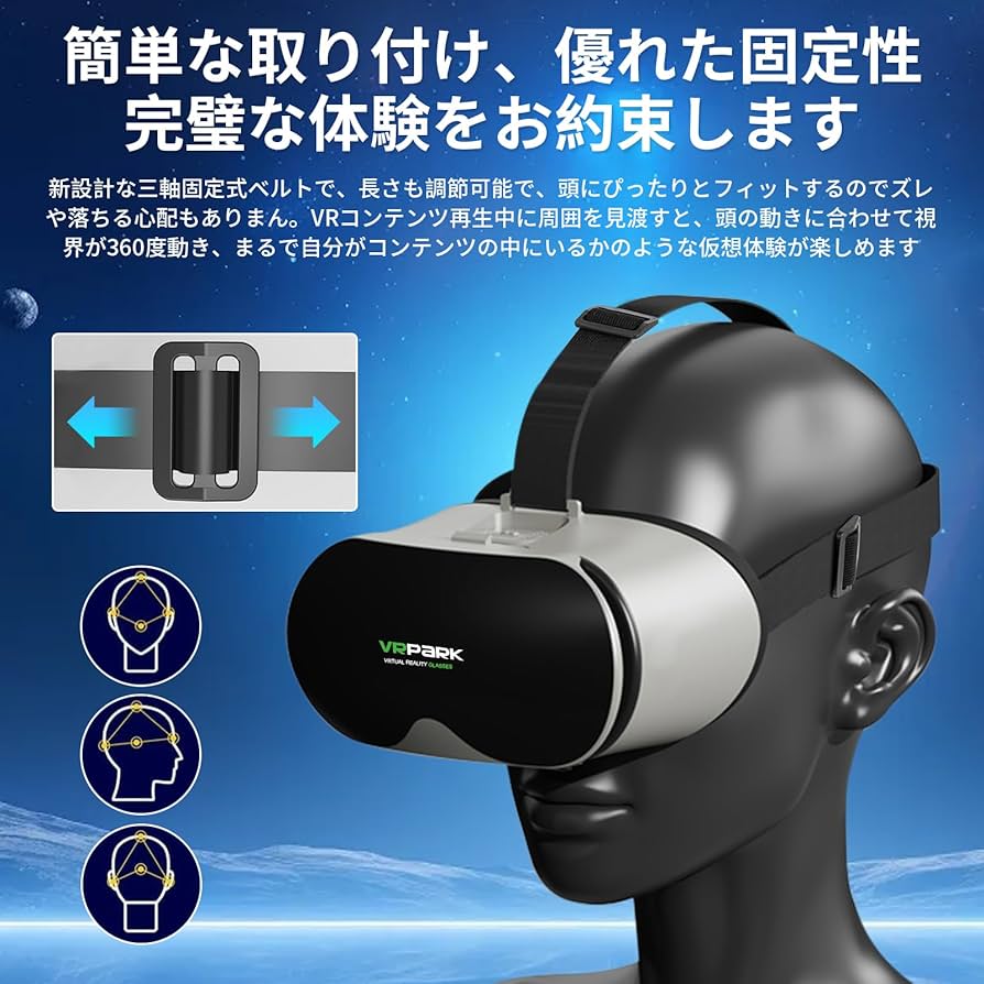 Amazon | VRゴーグル 【2024新登場&スマートフォン対応】VRヘッド