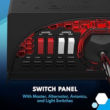 Honeycomb Alpha Flight Controls Yoke & Switch Painel : Amazon.com