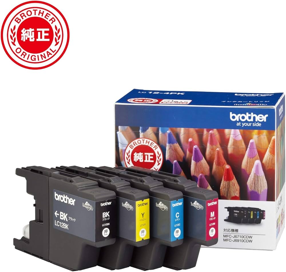 Amazon.co.jp: ブラザー工業 【brother純正】インクカートリッジ4色