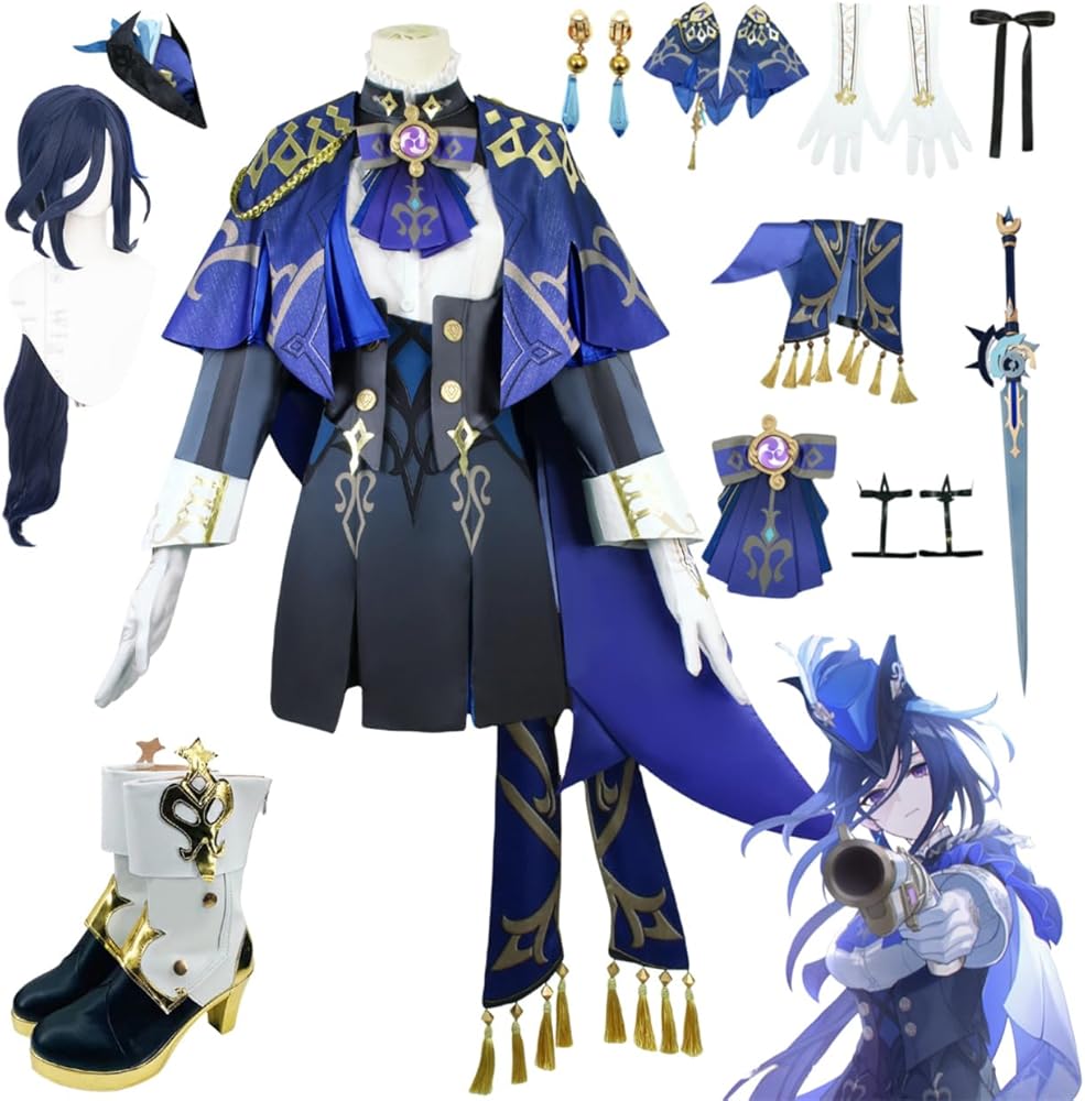 Amazon.co.jp: [HUNIY] 原神 げんしん クロリンデ コスプレ衣装 豪華版