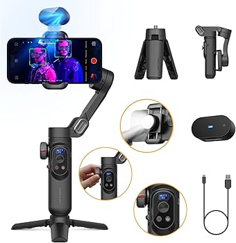 Amazon.com: AOCHUAN Gimbal Stabilizer for iPhone with AI Vision