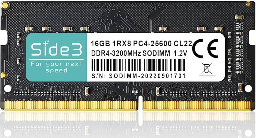 Amazon.co.jp: Side3 DELL 増設 ノートPC用メモリ DDR4-3200MHz