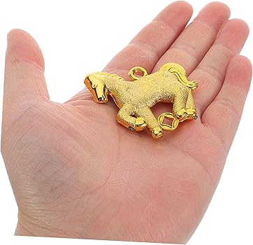 Amazon.co.jp: [TOPPERFUN] 10個年干支馬ゴールドチャーム 馬の