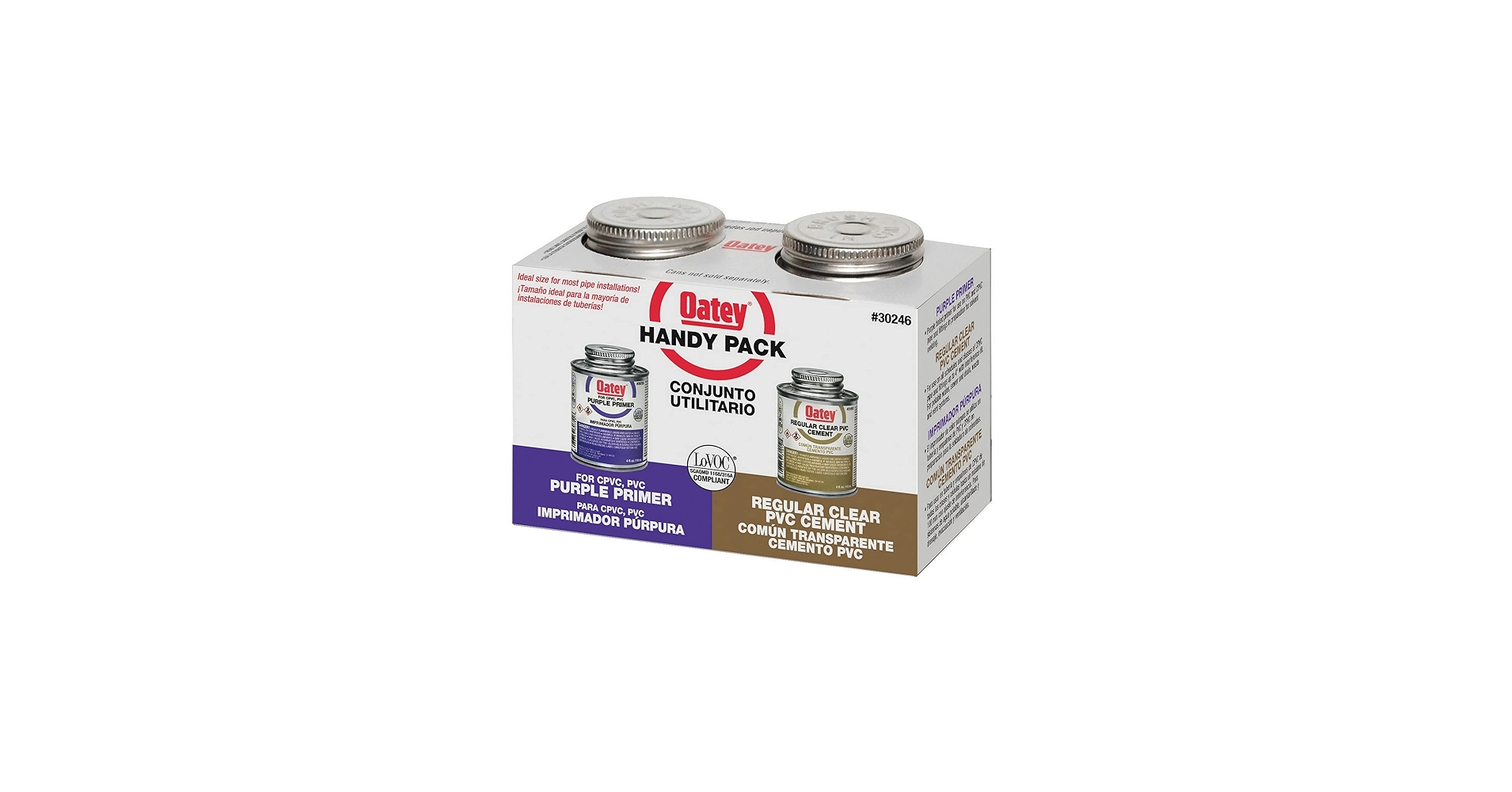 Amazon.com: Oatey 30246 4 oz. PVC Regular Clear Cement and 4 oz