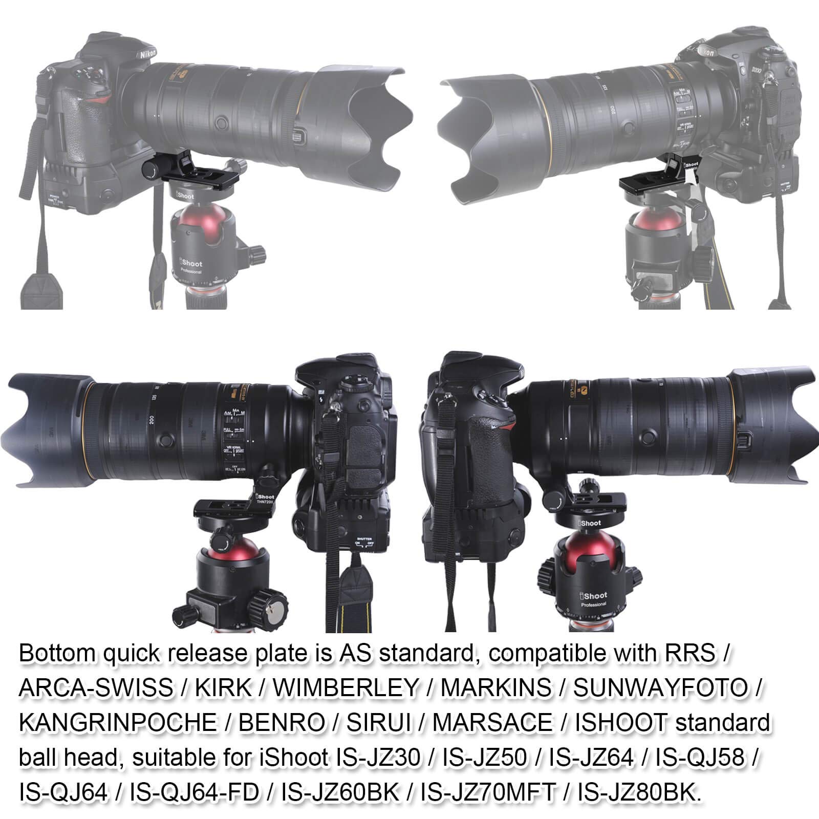 Amazon | iShoot IS-THN720II レンズ交換フット、リング式三脚座ベース