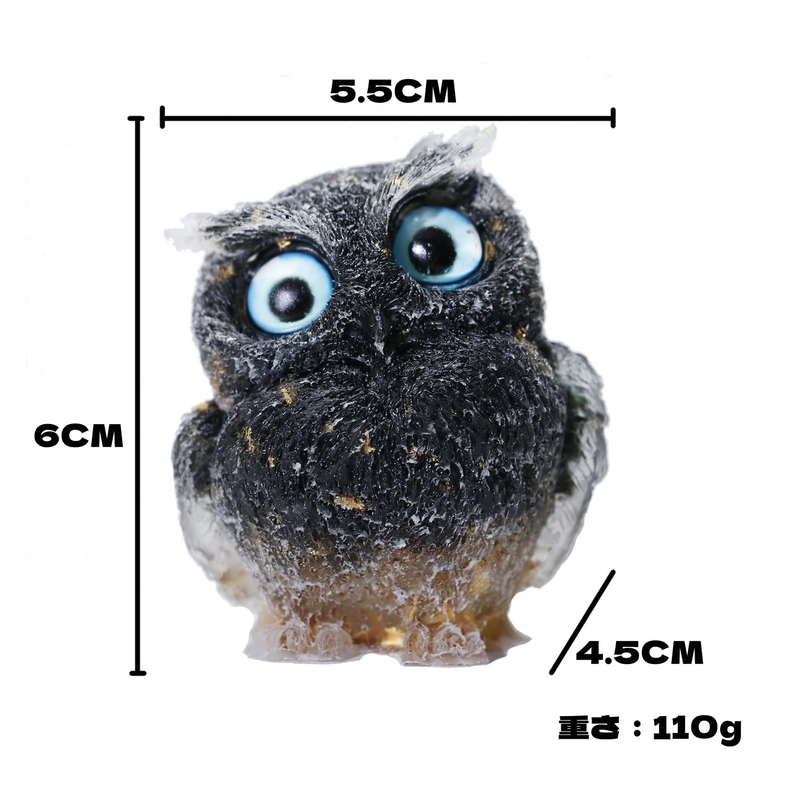 Amazon.co.jp: RemeeHi ふくろう 置物 天然石 樹脂 ミニ梟 フクロウ 梟