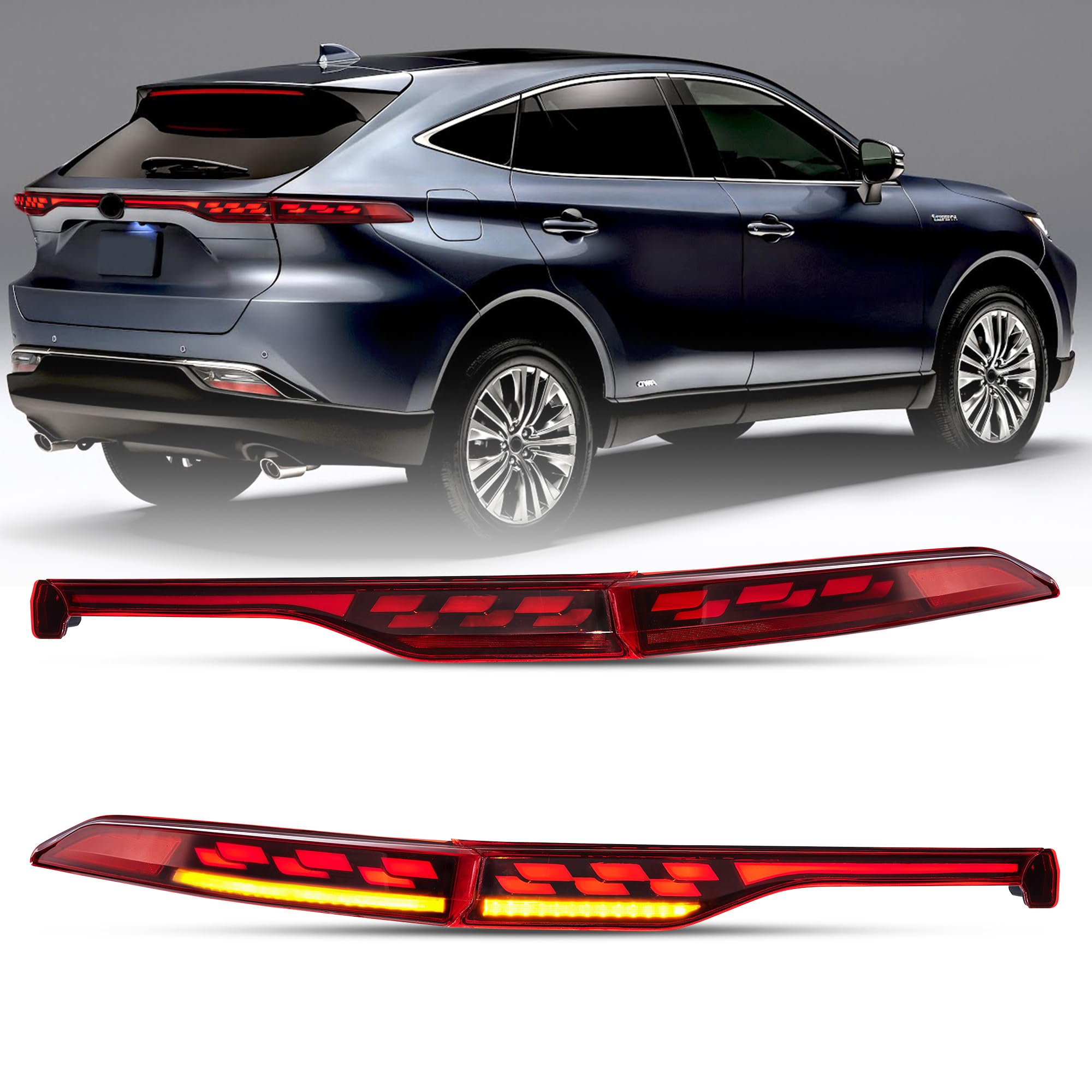 Amazon | VLAND トヨタ ハリアー 80系 テールランプ 4代目 XU80 流れる