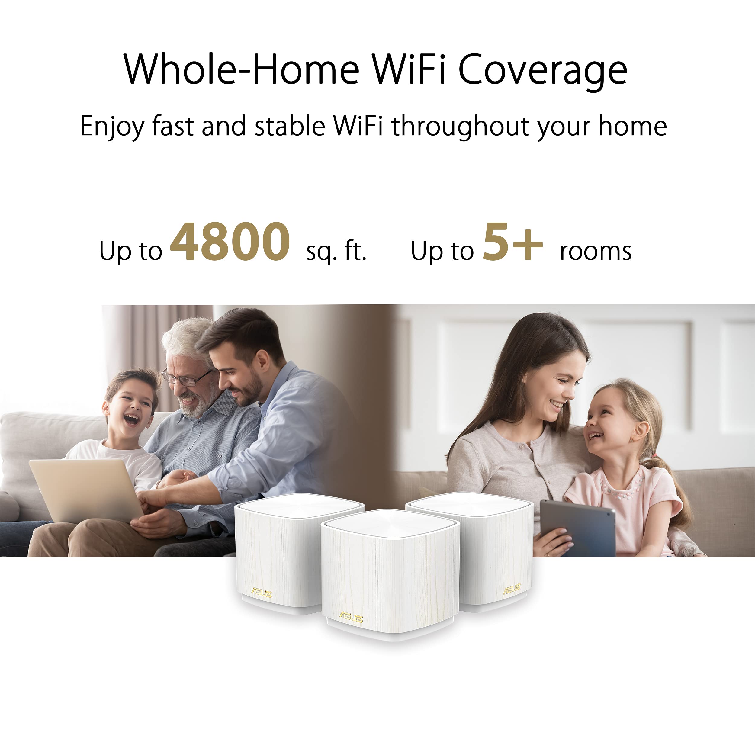 Amazon.com: ASUS ZenWiFi AX Mini,Mesh WiFi 6 System (AX1800 XD4