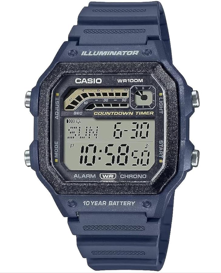 Casio Illuminator 10-Year Battery Alarm Chronograph Countdown