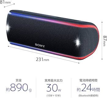 Amazon.co.jp: ソニー ワイヤレスポータブルスピーカー SRS-XB31 B