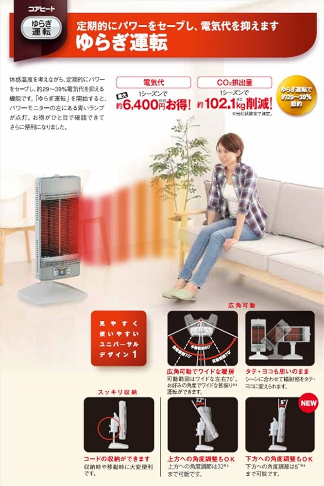 Amazon.co.jp: CORONA AH-12RA(SS) Far Infrared Electric Stove, Fast
