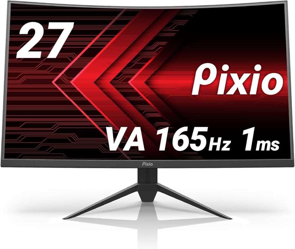 Amazon.co.jp: Pixio PXC277 湾曲 ゲーミングモニター 27インチ WQHD