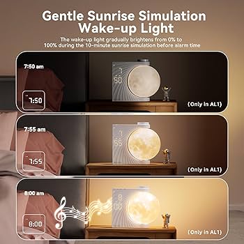 Amazon.com: Sunrise Alarm Clocks for Heavy Sleepers,Night Lamp