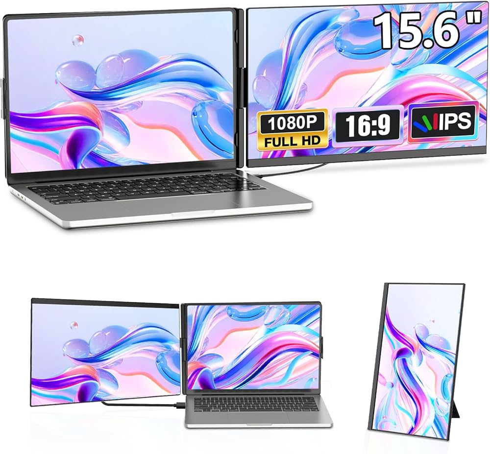 Amazon.co.jp: Alichome P5 デュアルモニター 15.6インチ モバイル pc