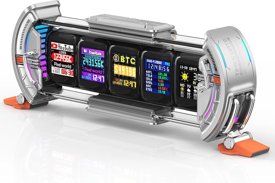 Amazon.co.jp: Divoom Times Gate 5Wayデジクロック スチームパンク風