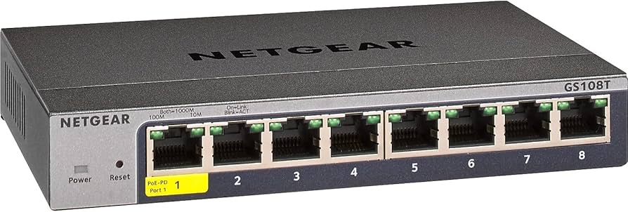 Amazon.com: NETGEAR 8-Port Gigabit Ethernet Smart Switch (GS108T