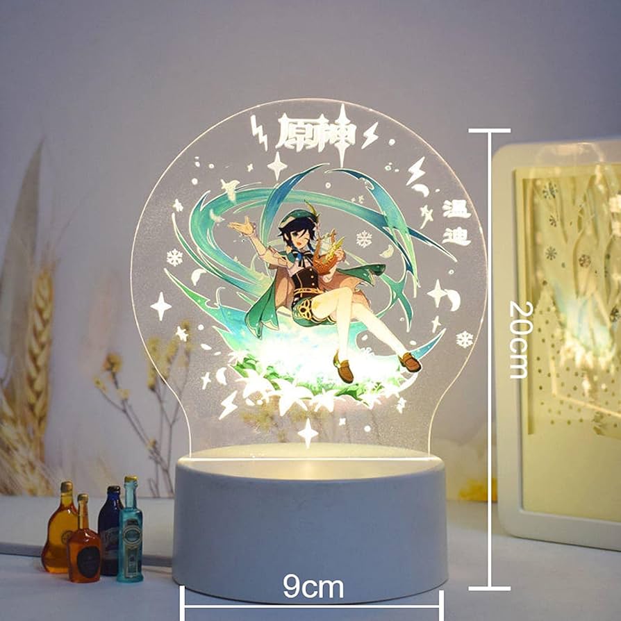 Amazon.co.jp : 原神 ナイトライト トーマ 7 色 LED アクリルスタンド