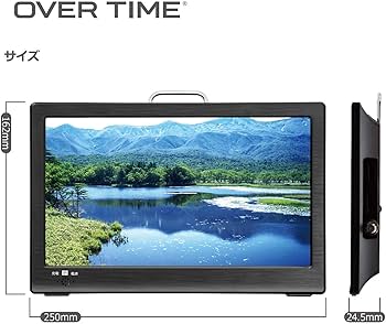 Amazon | OVERTIME 10.1インチ録画機能付きポータブルTV OT-FT101TE