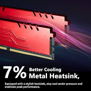 DATO 32GB RAM (16GBx2), DDR4 3200MHz with Heatsink, PC4-25600 CL16