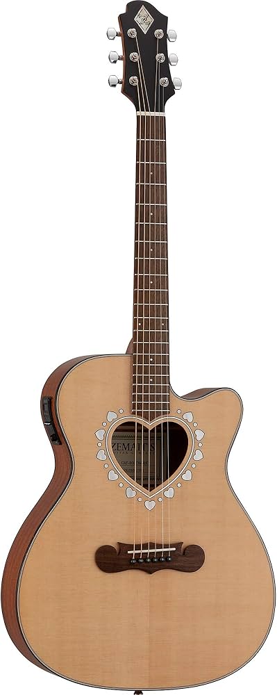 Amazon | Zemaitis ゼマイティス エレアコギター カッタウェイ CAF