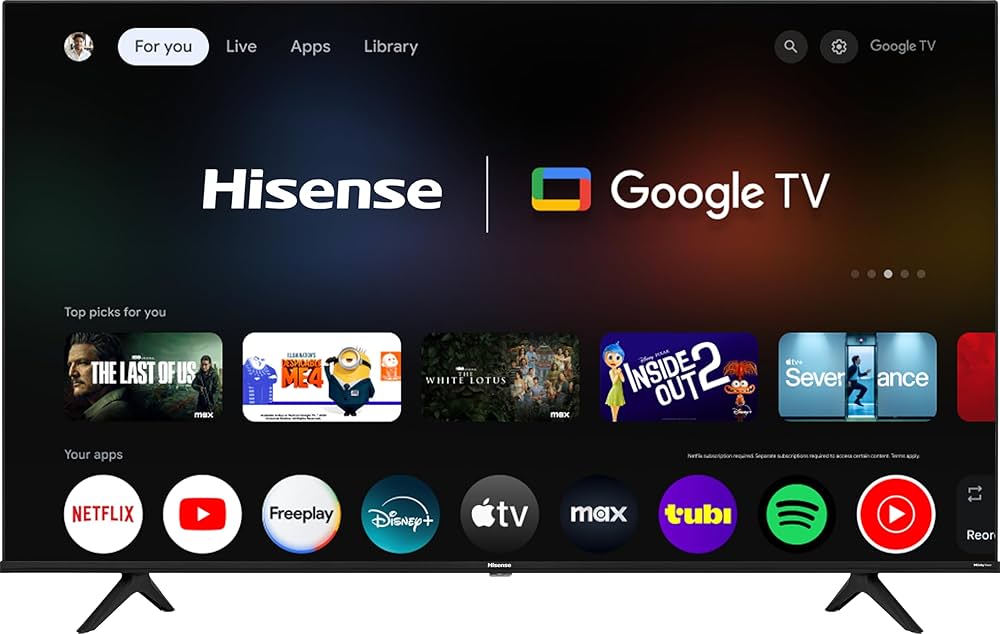 Amazon.com: Hisense 55-Inch Class A6 Series 4K UHD Smart Google TV
