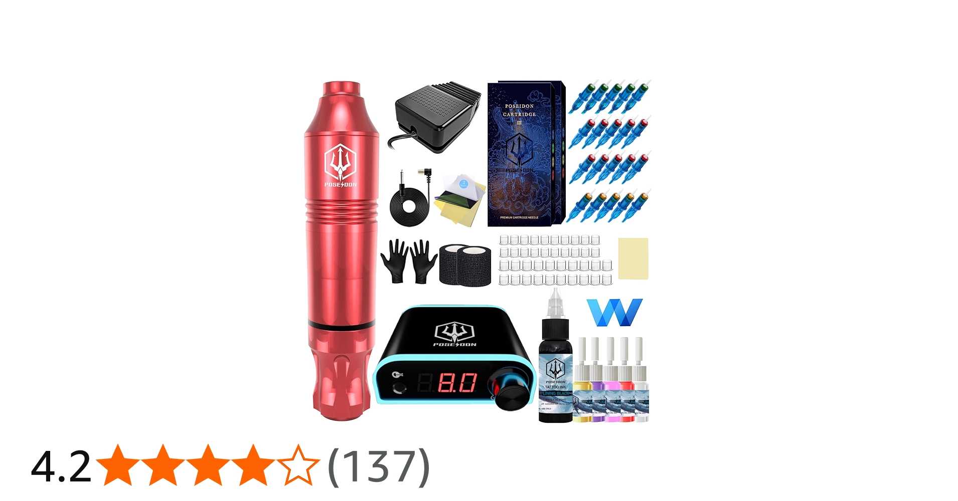 Amazon | POSEIDON ロータリータトゥーペンキット 初心者用 タトゥー